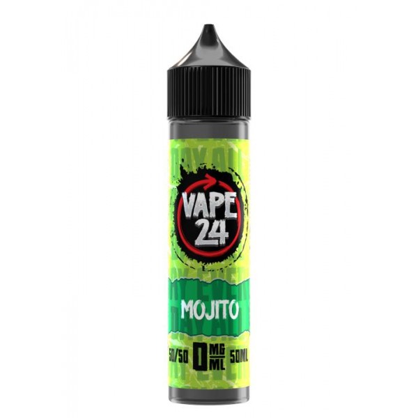 Mojito By Vape 24, 50ML E Liquid, 50VG Vape, 0MG Juice