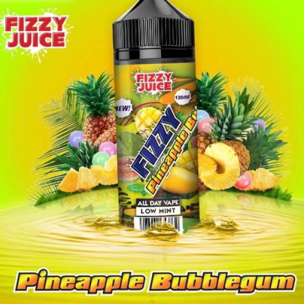 MOHAWK & CO FIZZY PINEAPPLE BUBBLEGUM 100ML SHORTFILL E LIQUID 70VG VAPE