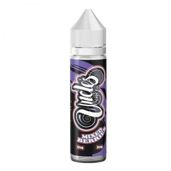 MIXED BERRIES E LIQUID BY UNCLES VAPE CO 50ML SHORTFILL 70VG VAPE