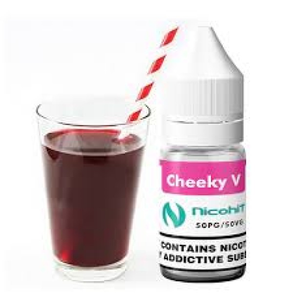 NICOHIT CHEEKY V PREMIUM E LIQUID E JUICE 10ML TPD 3/6/12/18MG MULTIBUY