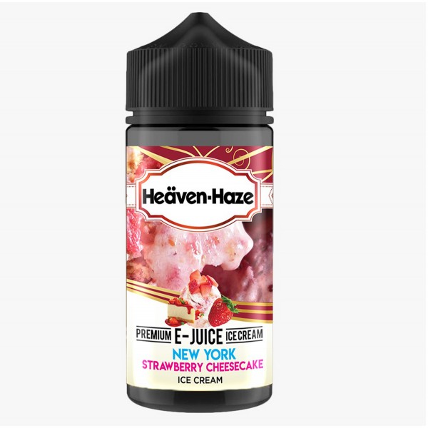 New York Strawberry Cheesecake Ice Cream By Heaven Haze 100ML E Liquid 70VG Vape 0MG Juice