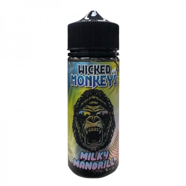 Milky Mandrill By Wicked Monkeys 100ML E Liquid 70VG Vape 0MG Juice