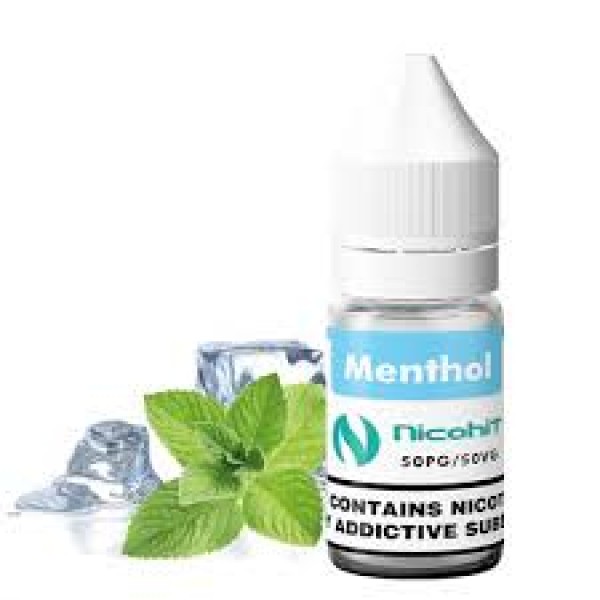 NICOHIT MENTHOL PREMIUM E LIQUID E JUICE 10ML TPD 3/6/12/18MG MULTIBUY