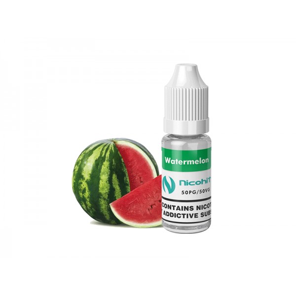 NICOHIT WATERMELON E LIQUID E JUICE 10ML TPD 3/6/12/18MG MULTIBUY