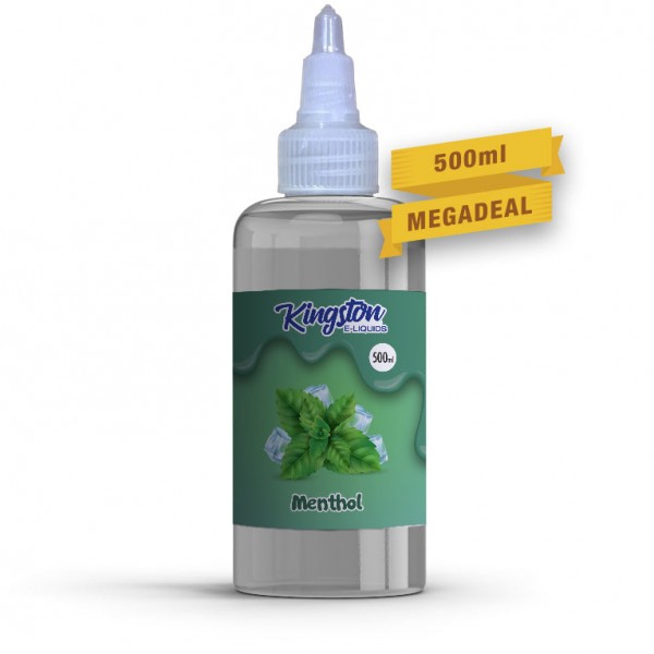Menthol by Kingston 500ML E Liquid 70VG Vape 0MG Juice