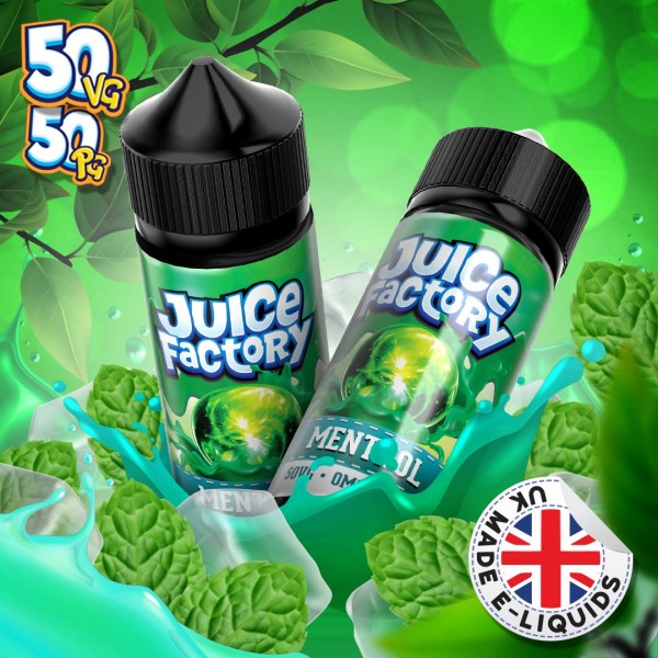 Menthol by Juice Factory. 100ML E-liquid, 0MG vape, 50VG/50PG juice