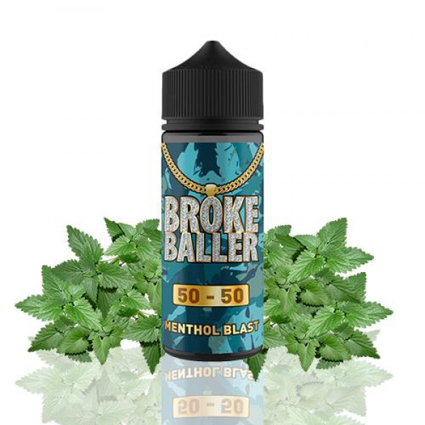 Menthol Blast by Broke Baller 100ml E Liquid Juice 50vg 50pg Vape