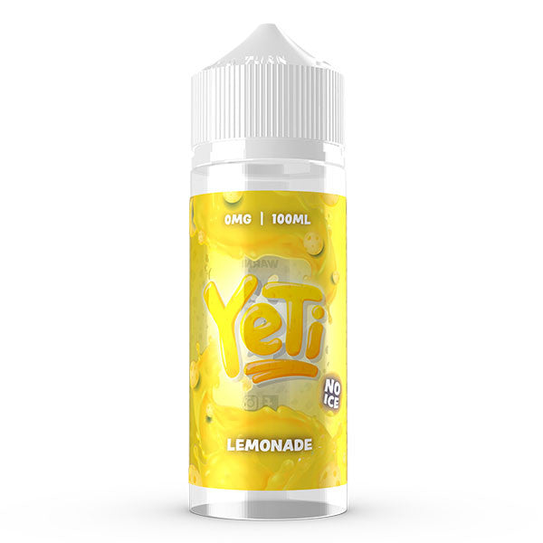 No Ice Range - Lemonade By Yeti | 100ML E Liquid | 70VG Vape | 0MG Juice