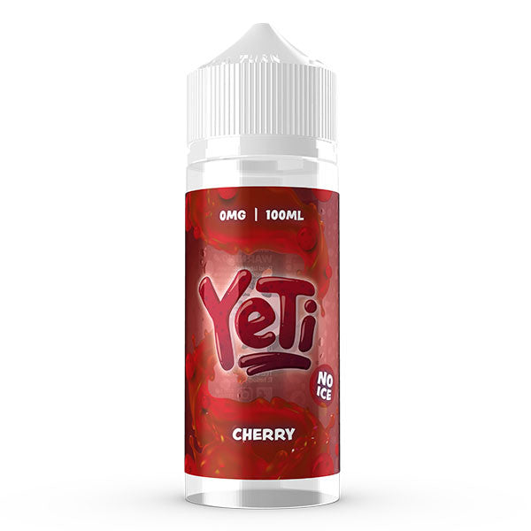 No Ice Range - Cherry By Yeti | 100ML E Liquid | 70VG Vape | 0MG Juice