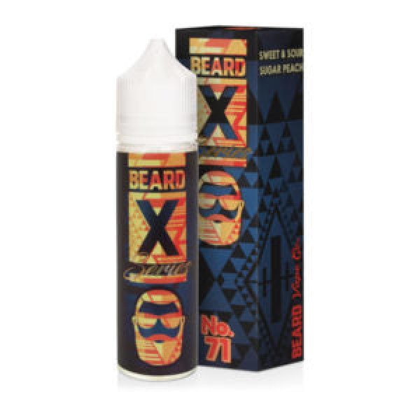 No 71 Sweet And Sour Sugar Peach by Beard Vape Co. X Series, 50ML E-liquid, 0MG Juice, 60VG Vape