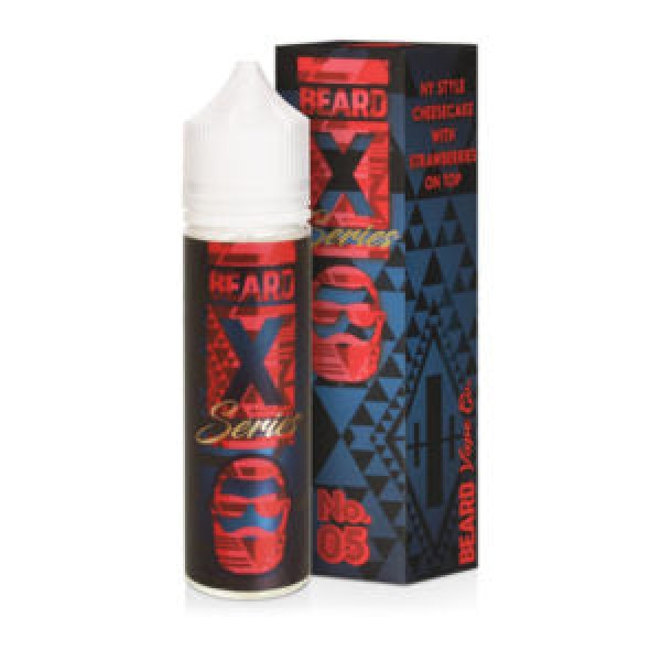 No 05 Ny Cheesecake and Strawberries by Beard Vape Co. X Series, 50ML E-liquid, 0MG Juice, 60VG Vape