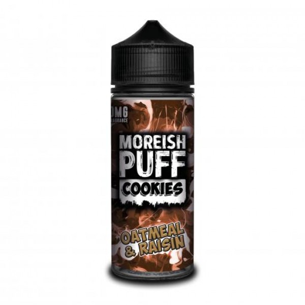 OATMEAL & RAISIN – MOREISH PUFF COOKIES 100ML SHORTFILL E LIQUID 70VG VAPE