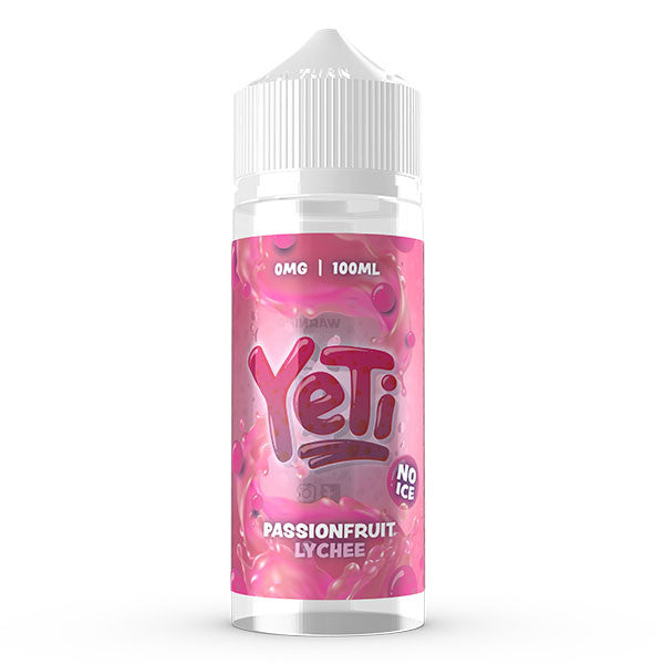 No Ice Range - Passionfruit Lychee By Yeti | 100ML E Liquid | 70VG Vape | 0MG Juice