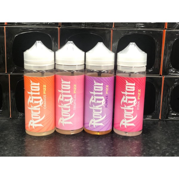 Orange (Fizz) by Rockstar. 100ML E-liquid, 0MG vape, 70VG/30PG juice