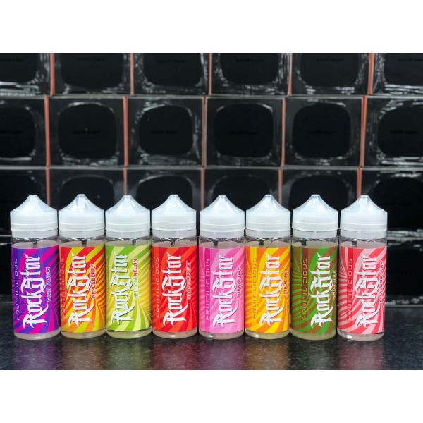 Mellow Melon (Fruitilicious) by Rockstar. 100ML E-liquid, 0MG vape, 70VG/30PG juice