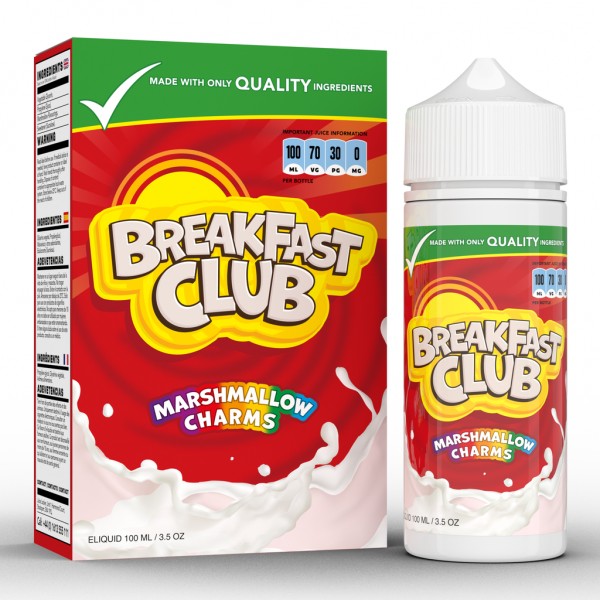 Marshmallow Charms by Breakfast Club 100ML E Liquid 70VG Vape 0MG Juice