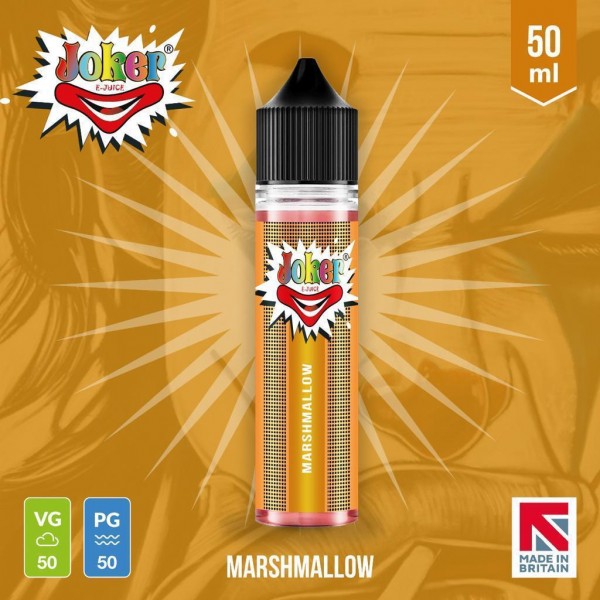 Marshmallow By Joker E-Juice 50ML E Liquid 50VG Vape 0MG Juice