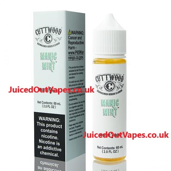 MANIC MINT - CUTTWOOD 50ML E LIQUID 70VG VAPE 0MG JUICE