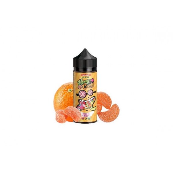 Orange Candy by Horny Flava. 100ML E-liquid, 0MG Vape, 70VG Juice