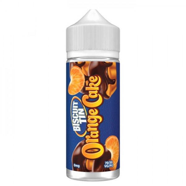 Orange Cake By Biscuit Tin 100ML E Liquid 70VG/30PG Vape 0MG Juice Short Fill