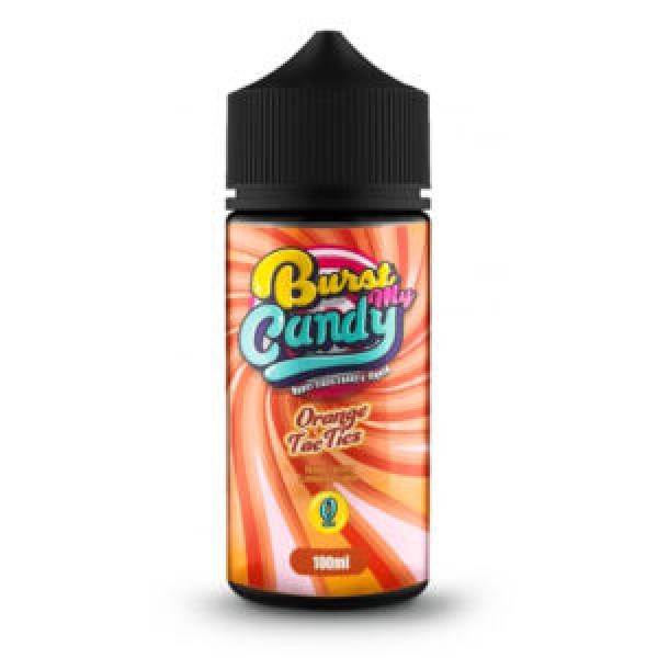 Orange Tac Tics By Burst My Candy 100ML E Liquid 70VG Vape 0MG Juice
