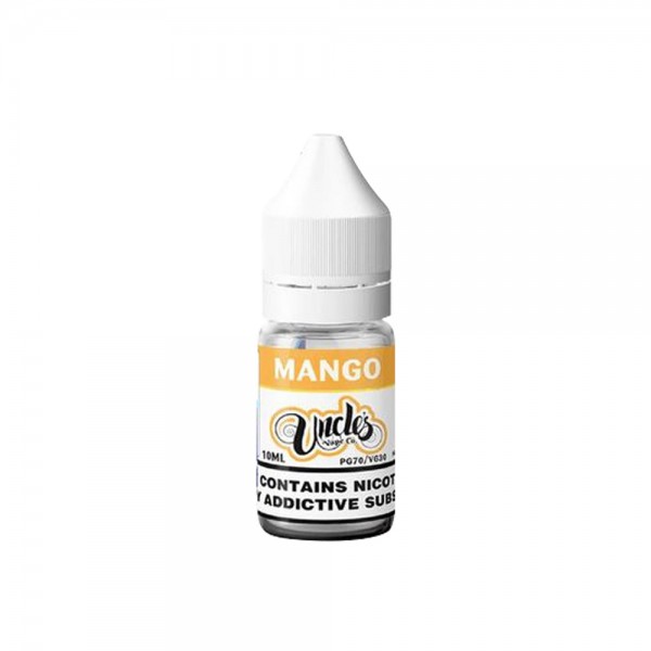 Mango By Uncle's Vape Co 10ML E Liquid 30VG Vape 3MG/6MG/12MG/18MG Juice