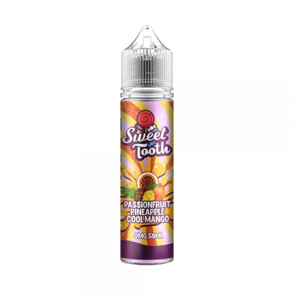 Passionfruit Pineapple Cool Mango by Sweet Tooth 50ML E Liquid, 70VG Vape, 0MG Juice