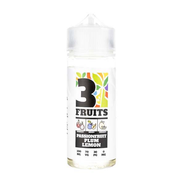 Passionfruit Plum Lemon By 3 Fruits 100ML E Liquid 70VG Vape 0MG Juice