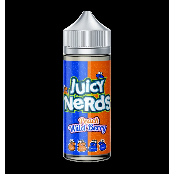 Peach Wild Berry 100ml Juicy Nerds E-liquid Juice 70VG Vape Shortfill