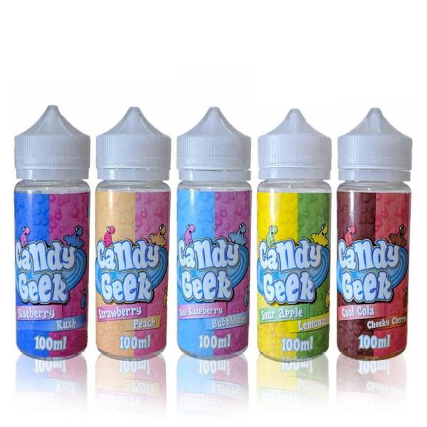 Peach Raspberry by Candy Geek 100ml Shortfill E Liquid E Juice 70VG Vape