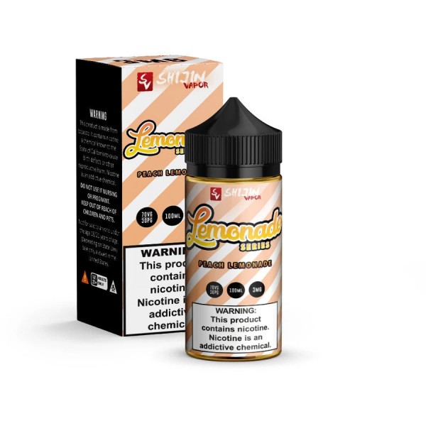 Peach Lemonade - Lemonade Series by Shijin Vapor 100ML E Liquid 70VG Vape 0MG Juice