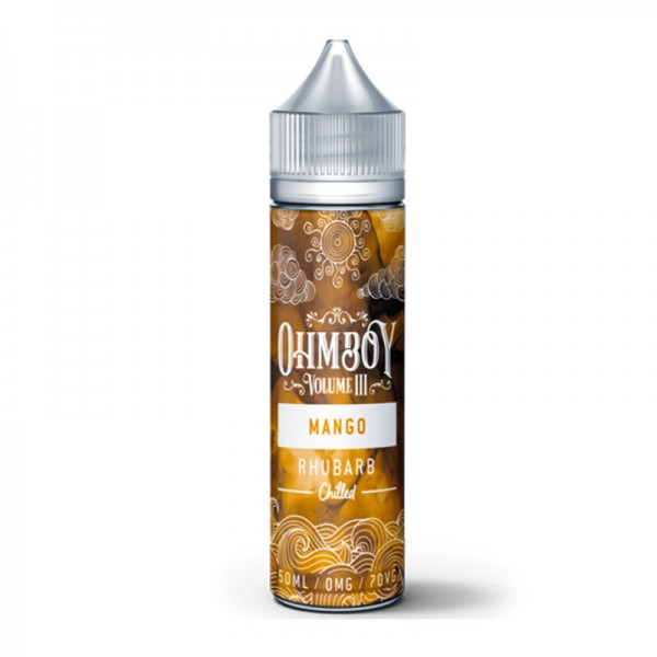 Mango & Rhubarb Chilled By Ohm Boy Volume III 50ML E Liquid 70VG Vape 0MG Juice