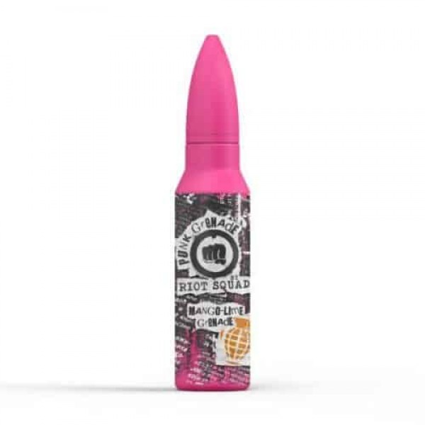 MANGO & LIME GRENADE SHORTFILL BY PUNK GRENADE 50ML SHORTFILL E LIQUID 70VG VAPE