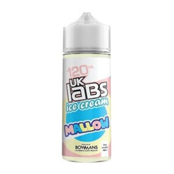 Mallow - Ice Cream by UK Labs, 100ML E Liquid, 70VG Vape, 0MG Juice, Shortfill