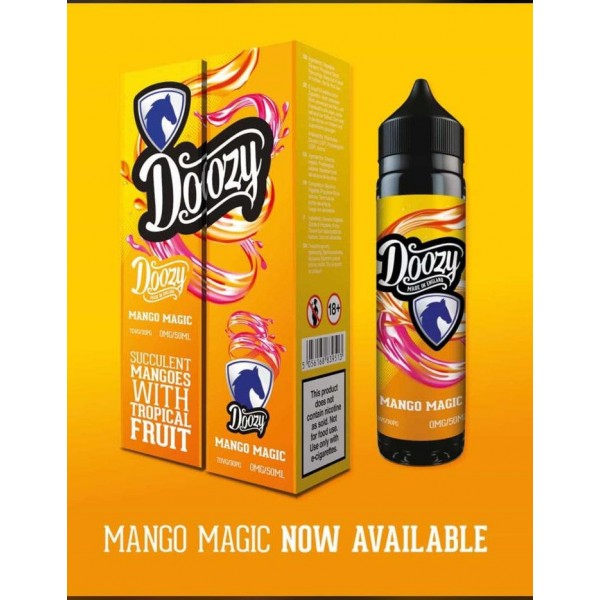 Magic Mango by Doozy Vape 0MG 50ML E-liquid. 70VG/30PG Vape Juice