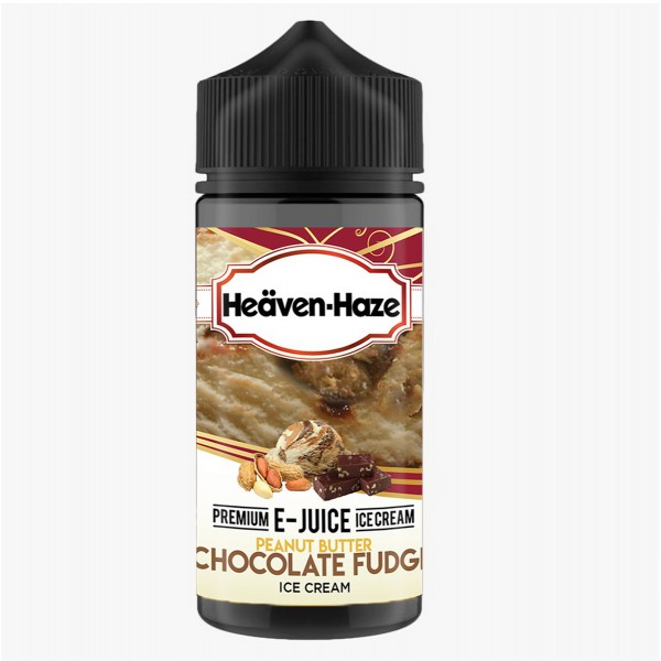 Peanut Butter Chocolate Fudge Ice Cream By Heaven Haze 100ML E Liquid 70VG Vape 0MG Juice