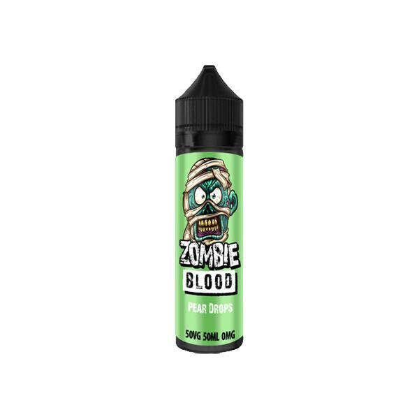 Pear Drops By Zombie Blood 50ML E Liquid 50VG Vape 0MG Juice