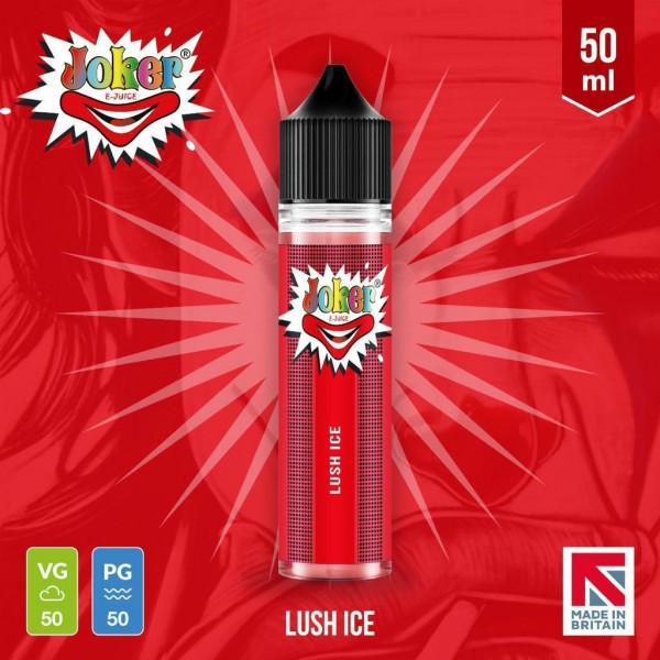 Lush Ice By Joker E-Juice 50ML E Liquid 50VG Vape 0MG Juice