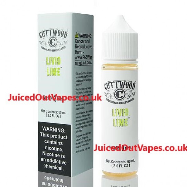 LIVID LIME - CUTTWOOD 50ML E LIQUID 70VG VAPE 0MG JUICE