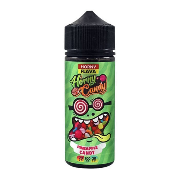 Pineapple Candy by Horny Flava. 100ML E-liquid, 0MG Vape, 70VG Juice