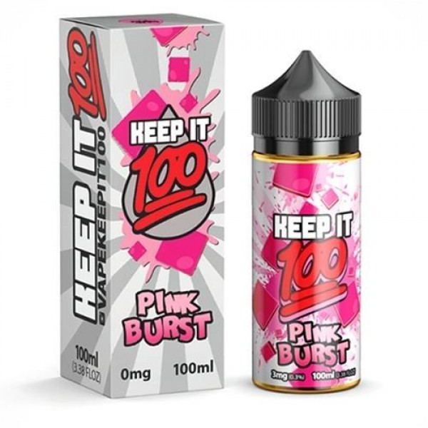 PINK BURST – KEEP IT 100 E LIQUID 100ML SHORTFILL 70VG VAPE