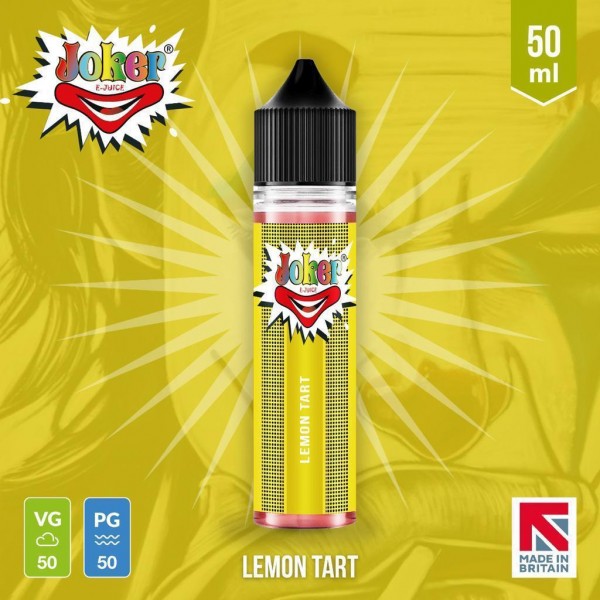 Lemon Tart By Joker E-Juice 50ML E Liquid 50VG Vape 0MG Juice
