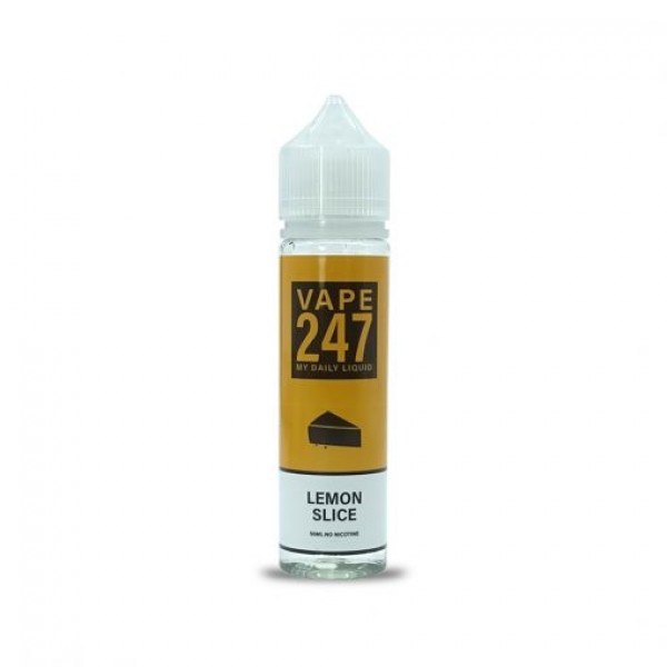 Lemon Slice By Vape 247, 50ML E Liquid 70VG Vape 0MG Juice