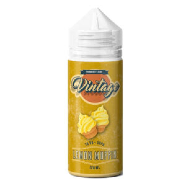 Lemon Muffin By Vintage 100ML E Liquid 70VG Vape 0MG Juice Shortfill