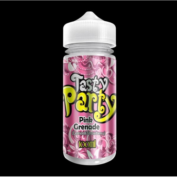 Pink Grenade by Tasty Party. 100ML E-liquid, 0MG vape, 70VG/30PG juice