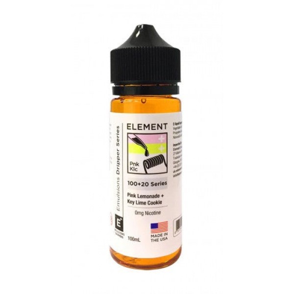 Pink Lemonade + Key Lime Cookie by Element. 100ML E-Liquid, 0MG Vape 80VG/20PG Juice