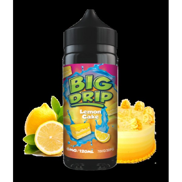 Lemon Cake by Big Drip. 100ML E-liquid, 0MG Vape, 70VG Juice