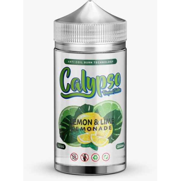 Lemon & Lime Lemonade by Calypso, 200ML E Liquid, 70VG Vape, 0MG Juice