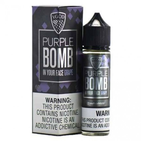 Purple Bomb By Vgod 50ML E Liquid 70VG Vape 0MG Juice