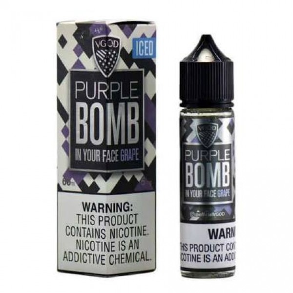 Purple Bomb Iced By Vgod 50ML E Liquid 70VG Vape 0MG Juice